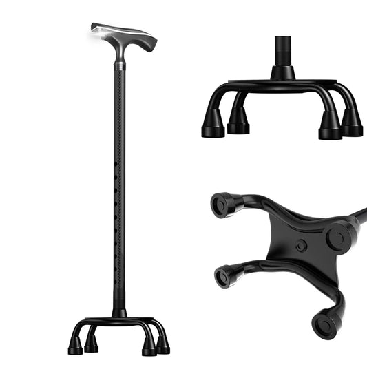 Quad Cane Luxury Walking Stick