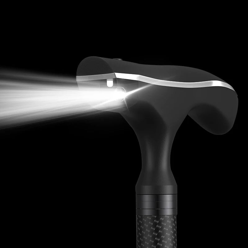 Walking stick with LED light