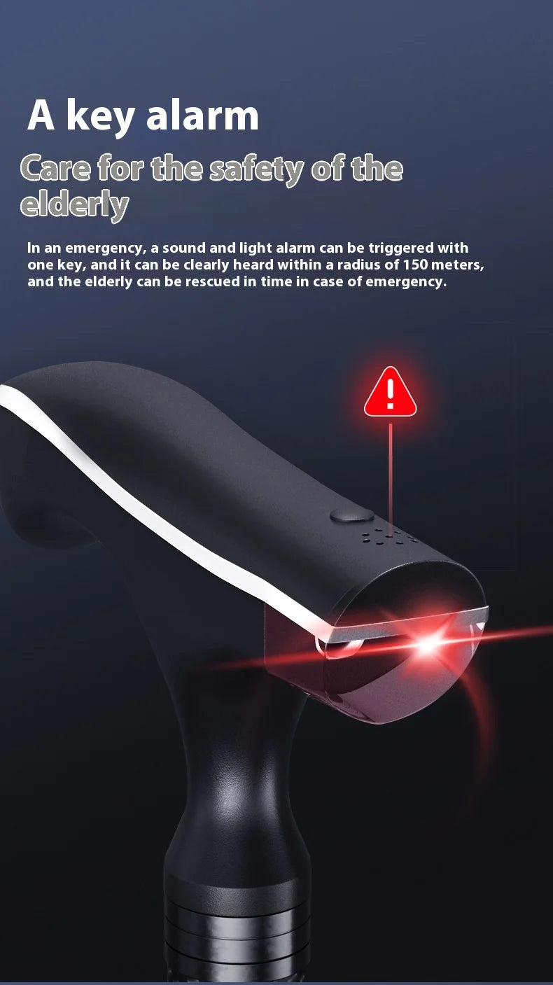 Walking stick with alarm