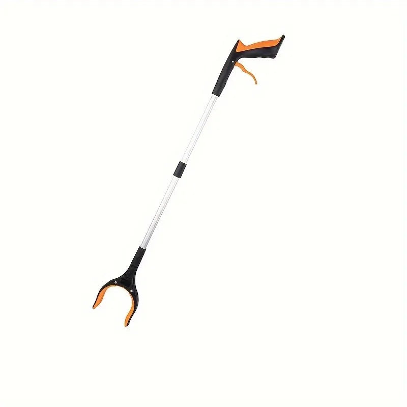 small orange _Foldable_Helping_Hand_Reacher_with_white_background